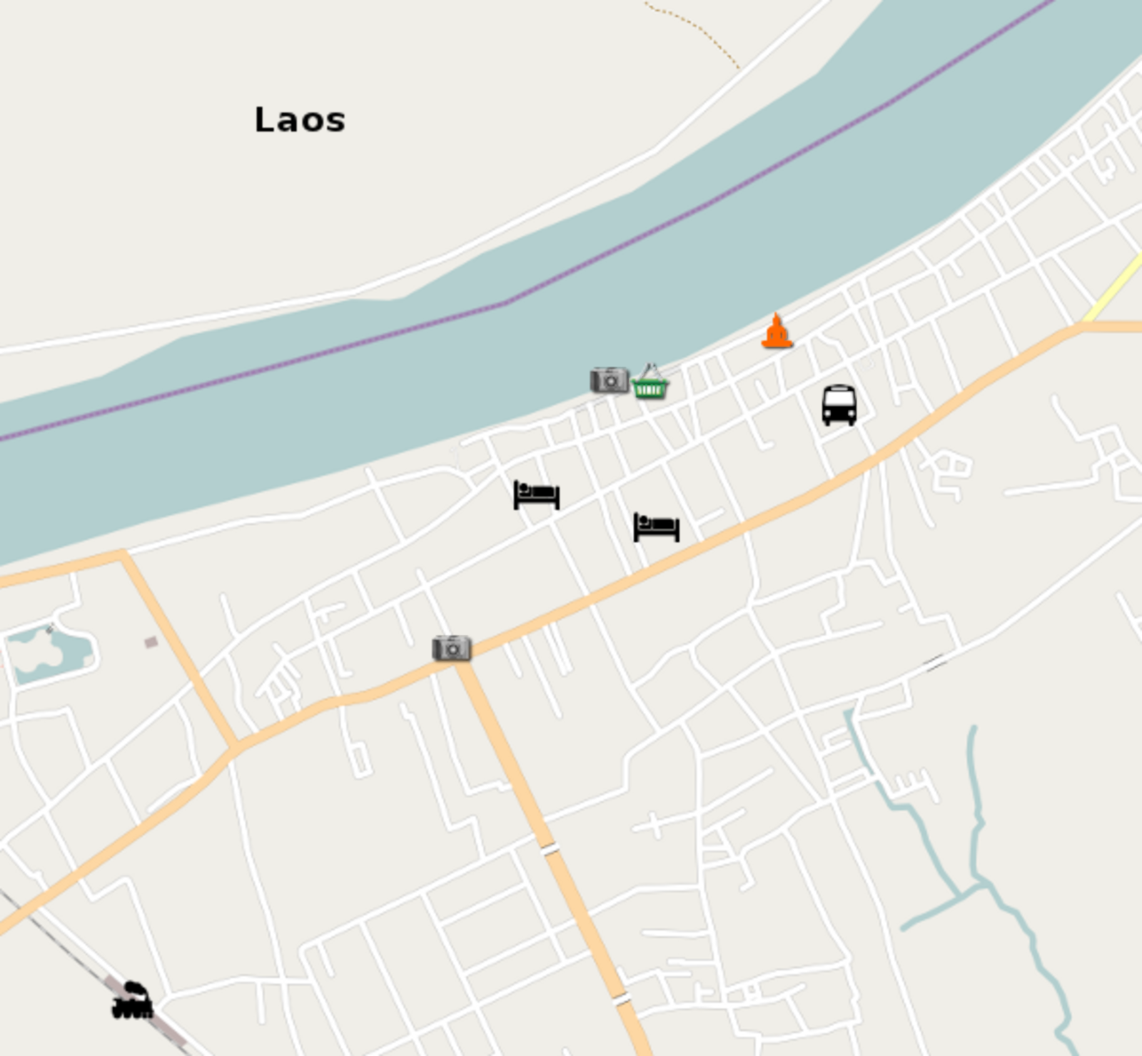 Map of Nong Khai city