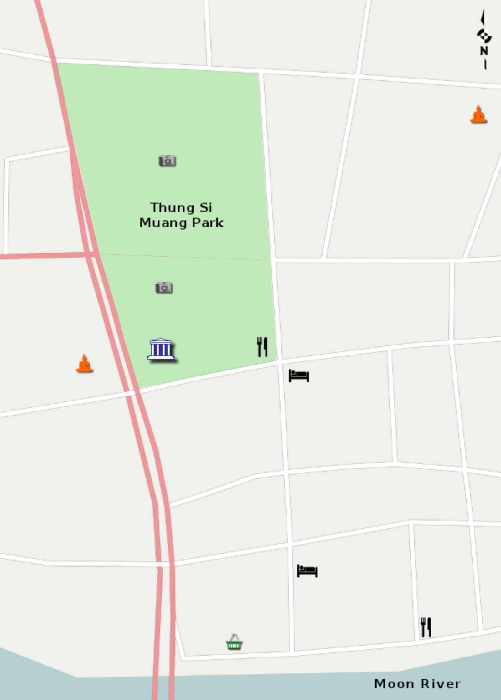 Ubon Ratchathani Map
