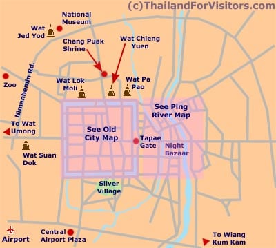 Map of ChiangMai
