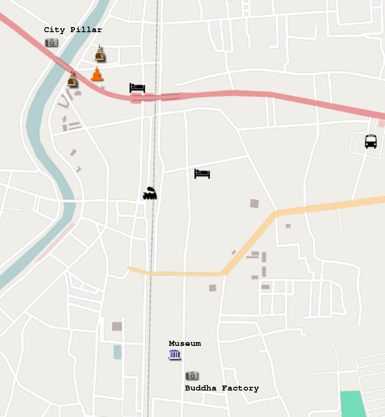 Phitsanulok City Map
